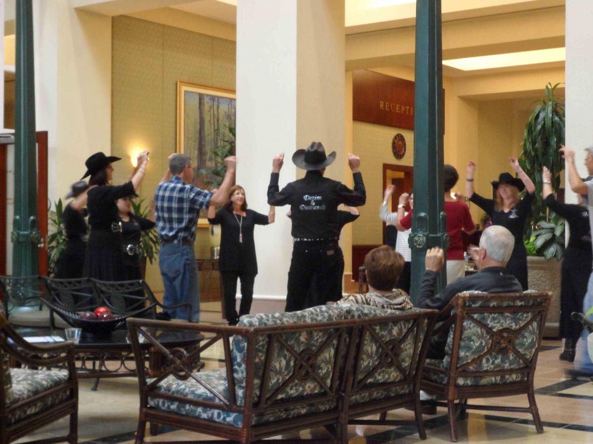 MD Anderson Rotary House Hotel Atrium Dance