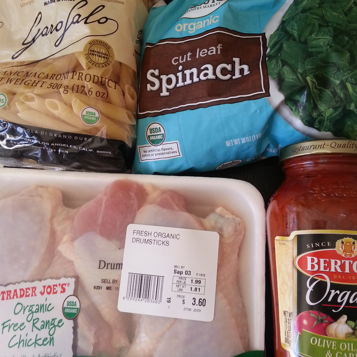 One Pot Instant Pot Pressure Cooker Chicken Spinach Pasta, Healthy Eating at Home with Cancerwife