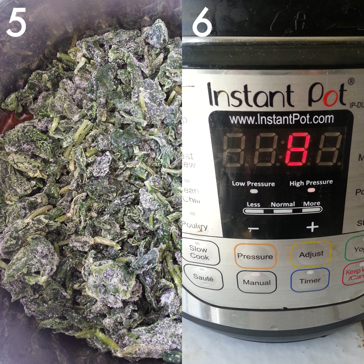 One Pot Instant Pot Pressure Cooker Chicken Spinach Pasta, Healthy Eating at Home with CancerWife