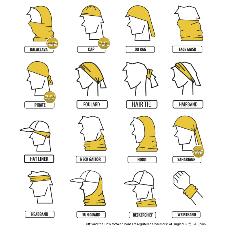 How to wear a Buff headwear