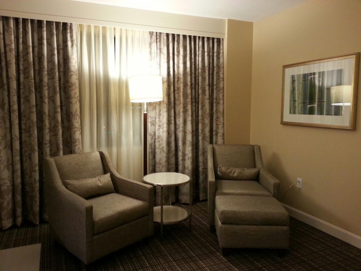 MD Anderson Rotary House arm chairs and side table