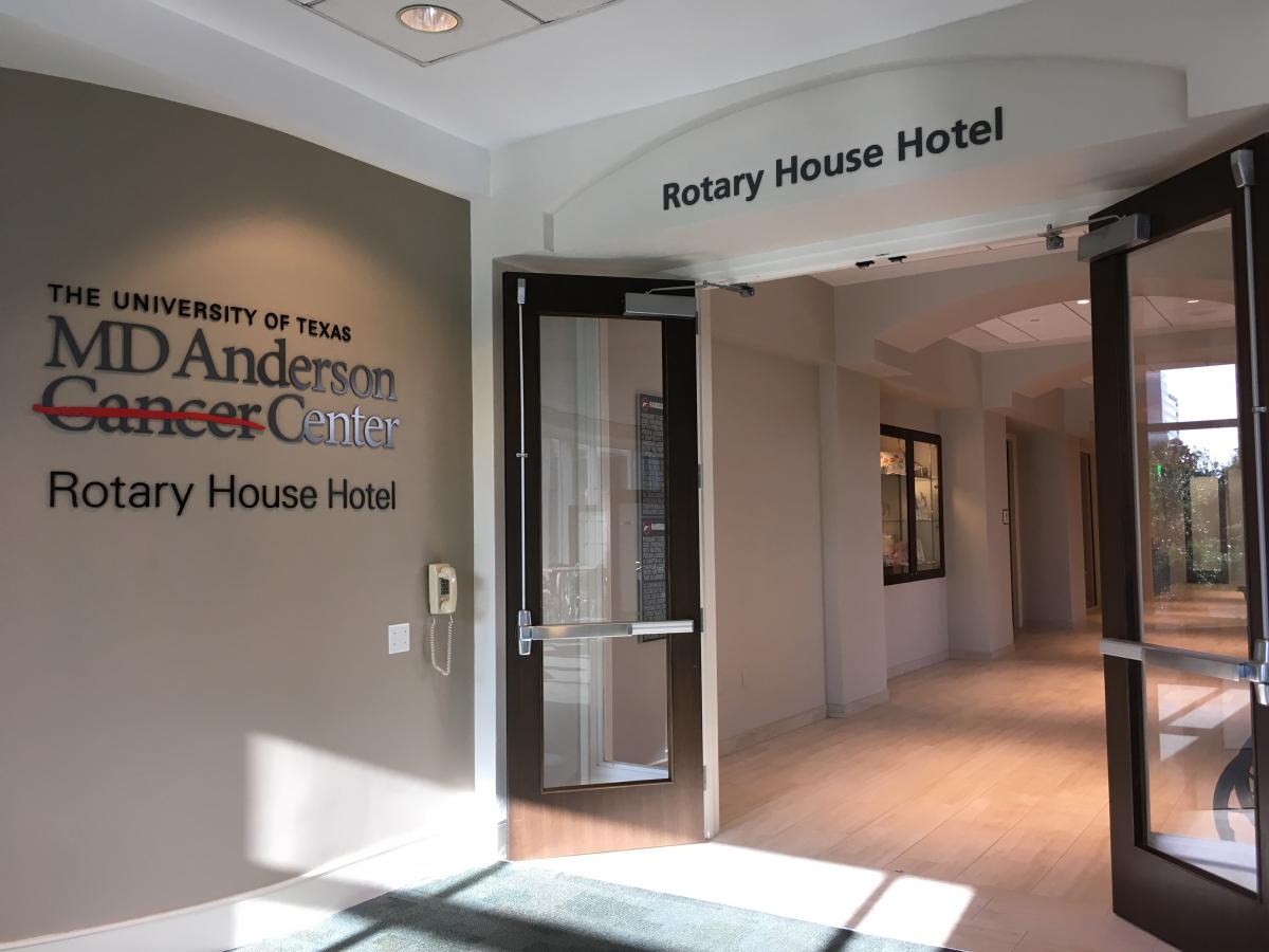 MD Anderson Rotary House 2nd floor entrance