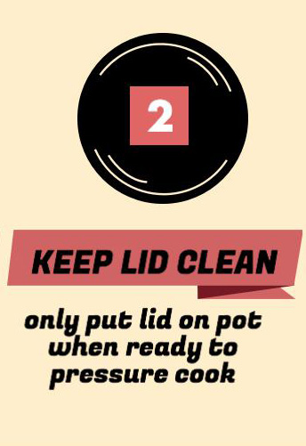 Instant Pot Tips, Keep lid clean