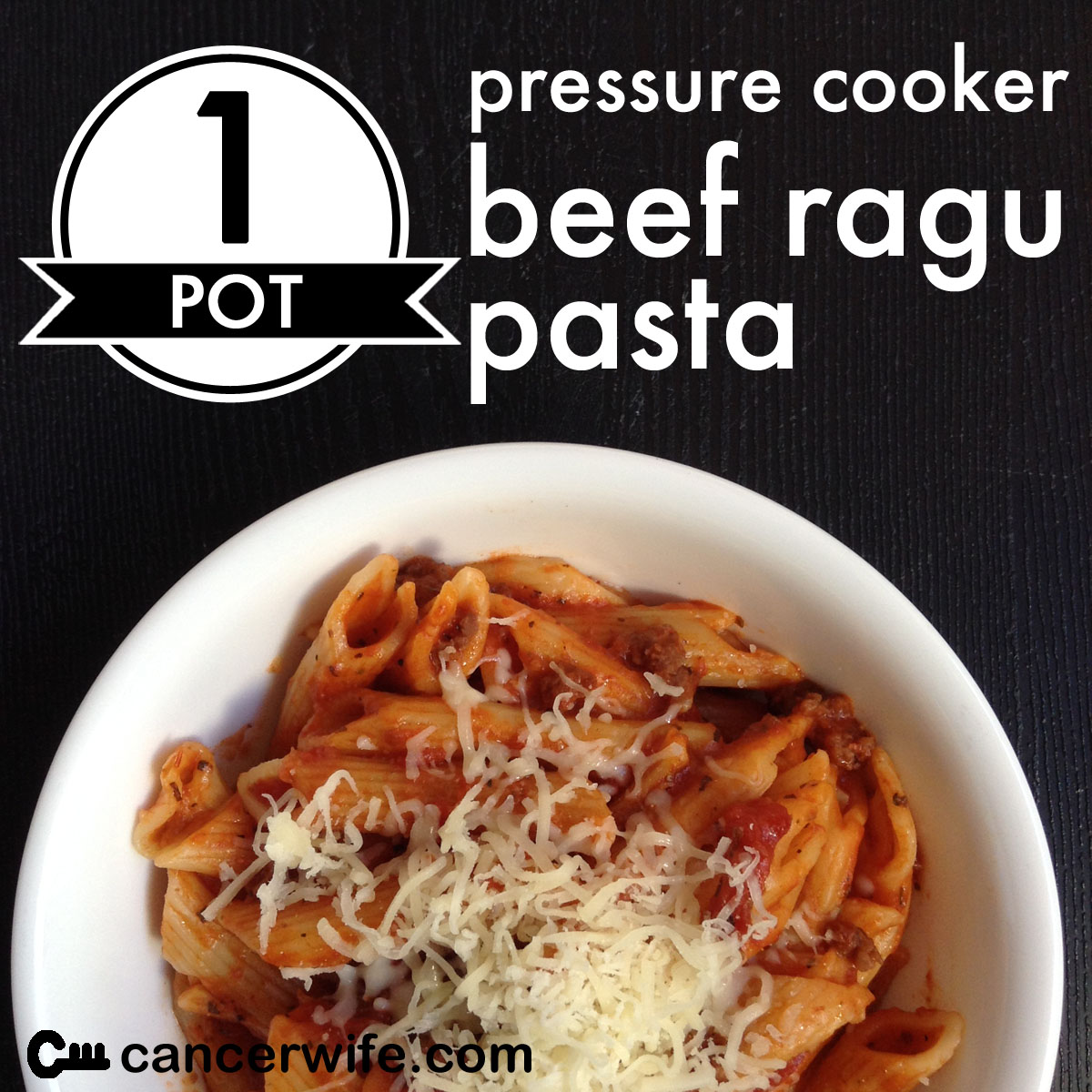 One Pot Pressure Cooker Beef Ragu Pasta, Healthy Eating at Home with Cancerwife