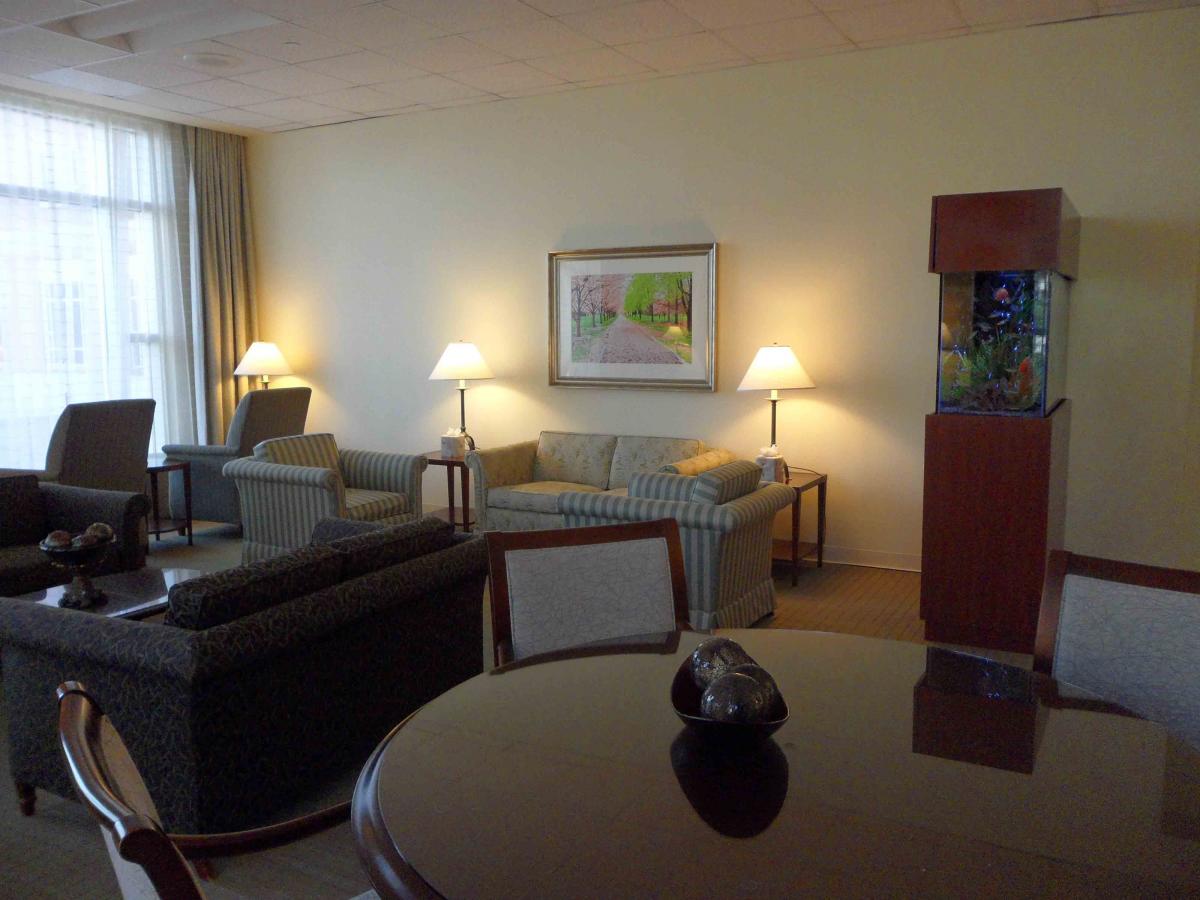 MD Anderson Rotary House hotel quiet lounge