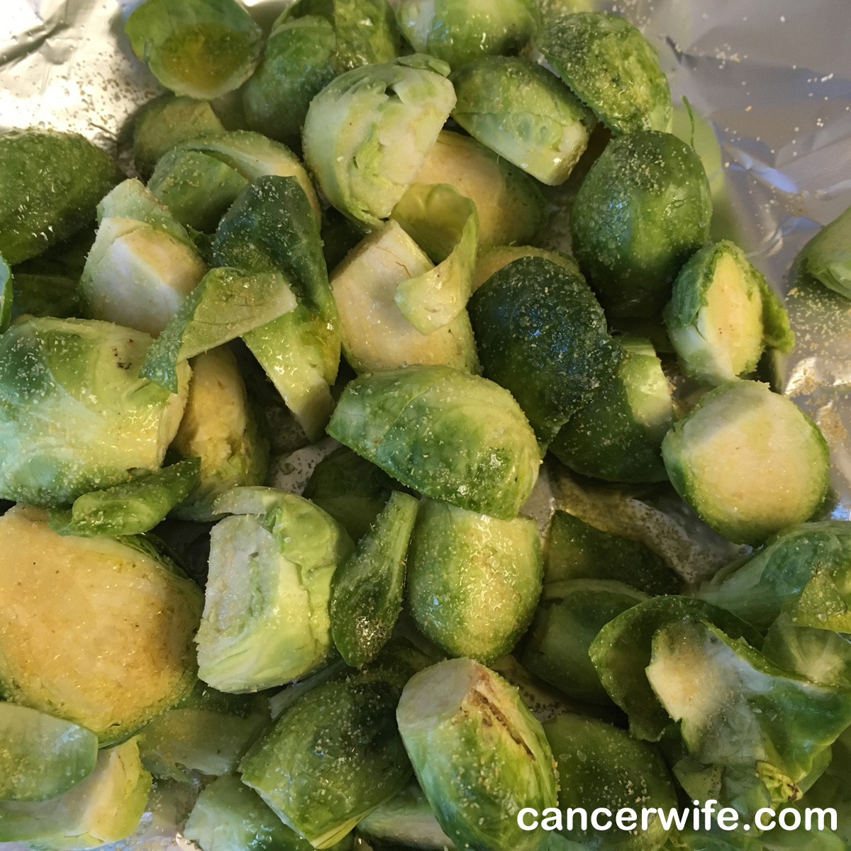 Nuwave Oven roasted brussel sprouts recipe