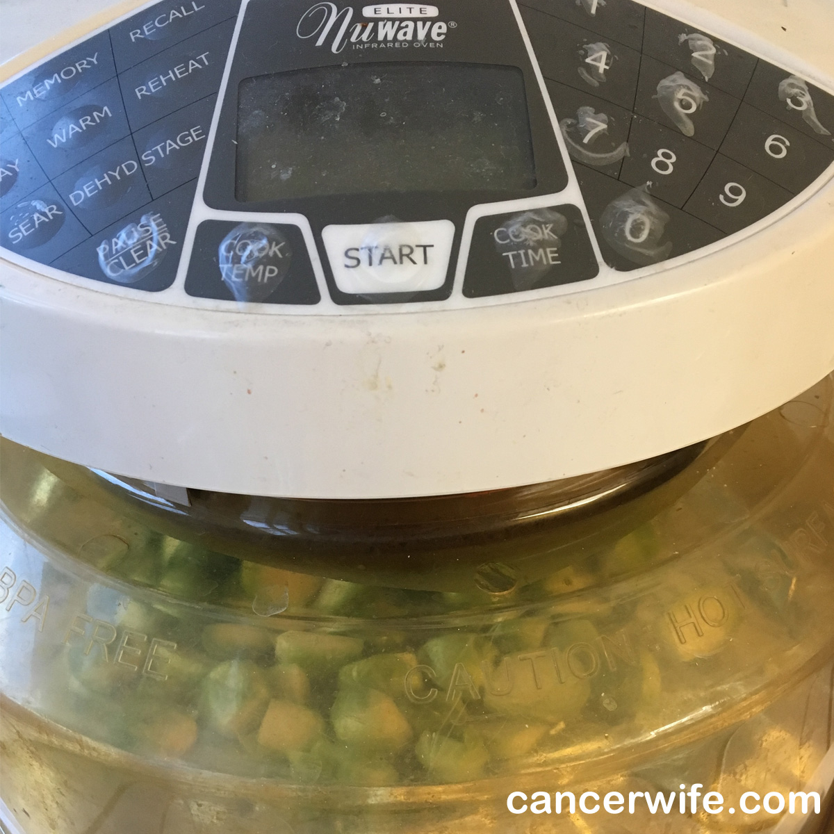 Nuwave Oven roasted brussel sprouts recipe