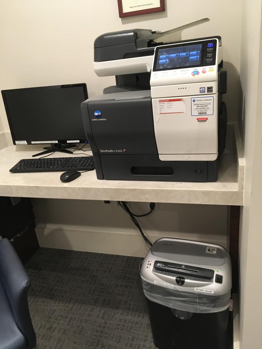 Rotary House Business Center printer