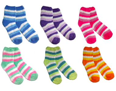 Fuzzy socks from Amazon