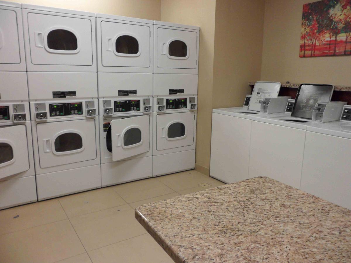 MD Anderson Rotary House Hotel laundry room