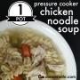 instant pot electric pressure cooker chicken noodle soup recipe