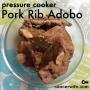Pressure Cooker Pork Rib Adobo Recipe, Healthy Eating at Home with CancerWife